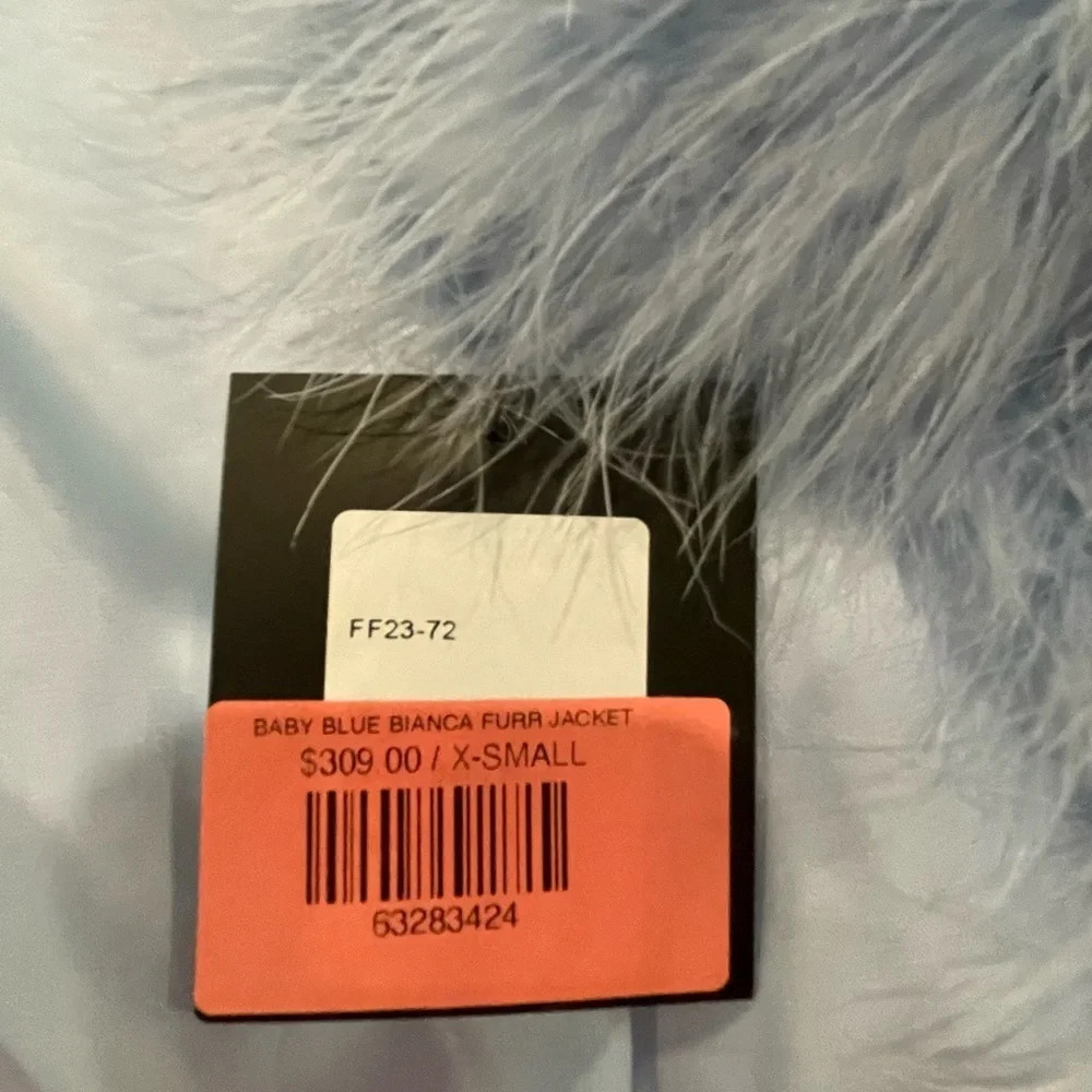 NWT, Patty Kim Blue Bianca Feather Jacket (XS) - Picture 8 of 8